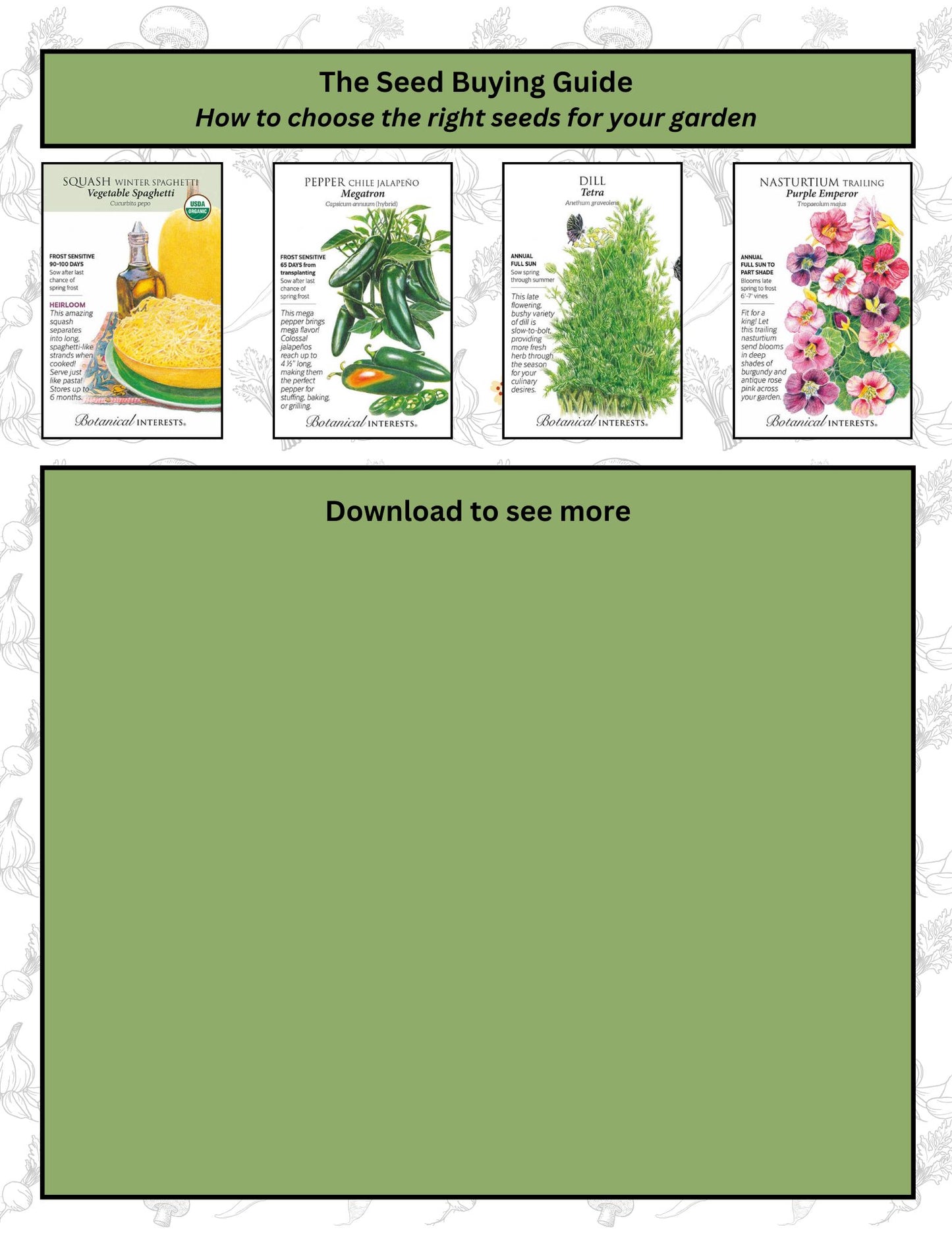 Seed Buying Guide