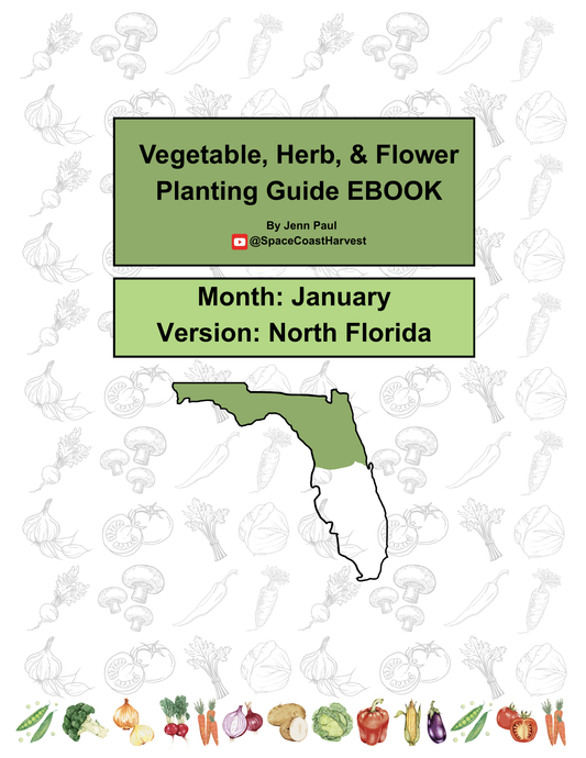 Monthly Florida Planting Guide – North Florida (Digital Download)
