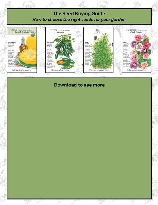 Seed Buying Guide
